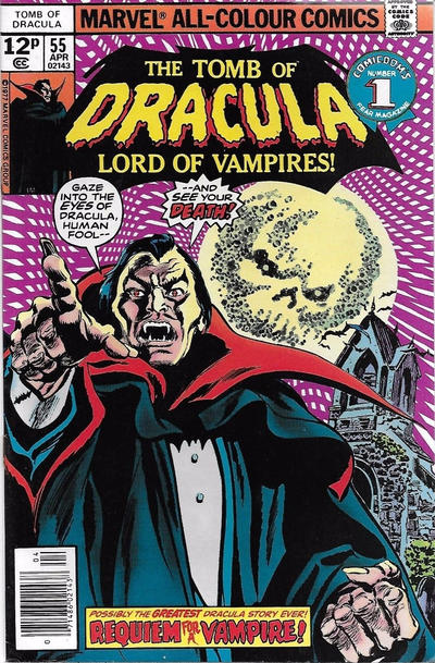 Cover for Tomb of Dracula (Marvel, 1972 series) #55 [British]