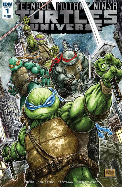 Cover for Teenage Mutant Ninja Turtles Universe (IDW, 2016 series) #1 [Freddie Williams]