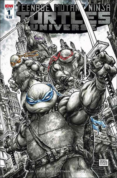 Cover for Teenage Mutant Ninja Turtles Universe (IDW, 2016 series) #1 [Second Printing]