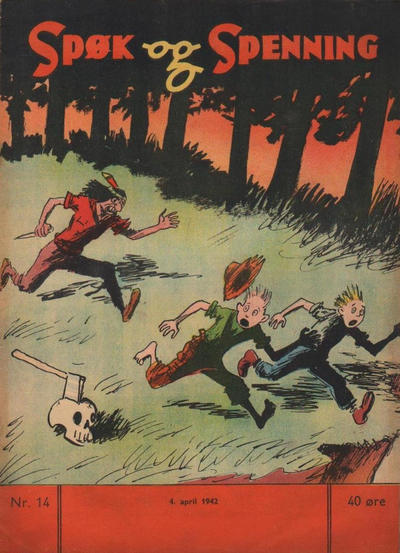 Cover for Spøk og Spenning (Magasinet For Alle, 1941 series) #14/1942