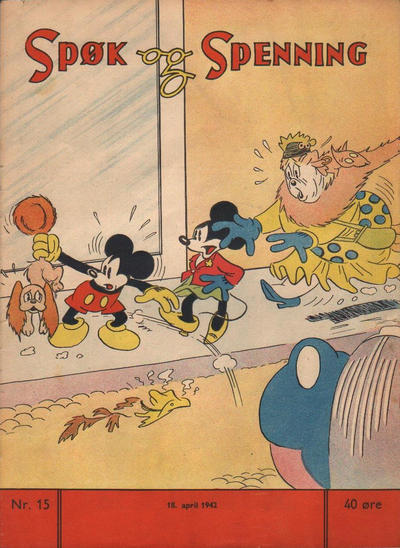 Cover for Spøk og Spenning (Magasinet For Alle, 1941 series) #15/1942