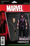 Cover for Avengers (Marvel, 2017 series) #3.1 [John Tyler Christopher Action Figure (Original Hawkeye)]