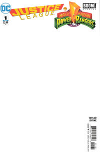Cover Thumbnail for Justice League / Power Rangers (DC, 2017 series) #1 [Blank Cover]