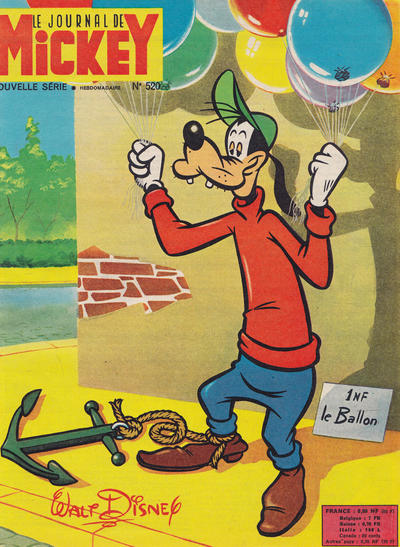 Cover for Le Journal de Mickey (Hachette, 1952 series) #520