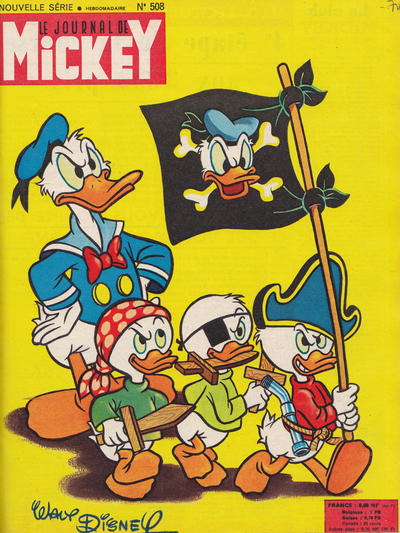 Cover for Le Journal de Mickey (Hachette, 1952 series) #508