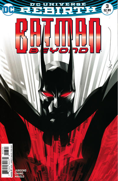 Cover for Batman Beyond (DC, 2016 series) #3 [Dustin Nguyen Cover]
