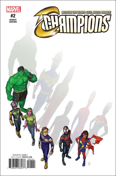Cover for Champions (Marvel, 2016 series) #2 [Incentive Mike Choi Variant]