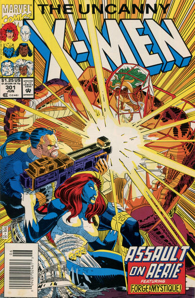 Cover for The Uncanny X-Men (Marvel, 1981 series) #301 [Newsstand]