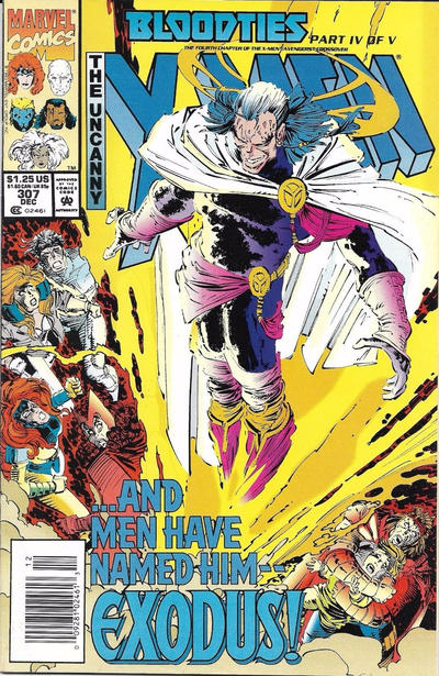 Cover for The Uncanny X-Men (Marvel, 1981 series) #307 [Newsstand]