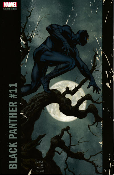 Cover for Black Panther (Marvel, 2016 series) #11 [Incentive Joe Jusko Corner Box Variant]