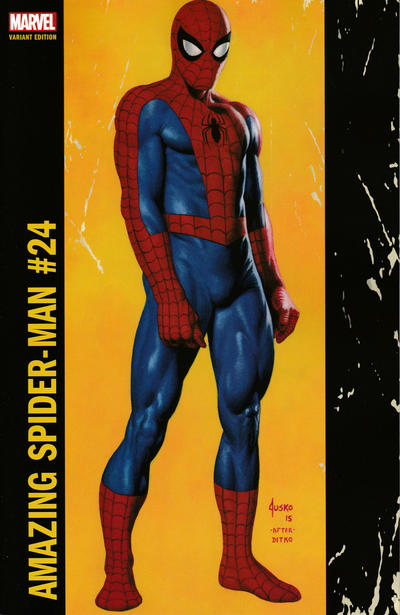 Cover for Amazing Spider-Man (Marvel, 2015 series) #24 [Variant Edition - ‘Corner Box’ - Joe Jusko Cover]