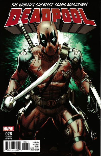 Cover for Deadpool (Marvel, 2016 series) #26 [Dale Keown Variant]