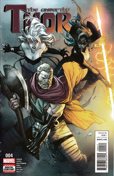 Cover for The Unworthy Thor (Marvel, 2017 series) #4 [Olivier Coipel]