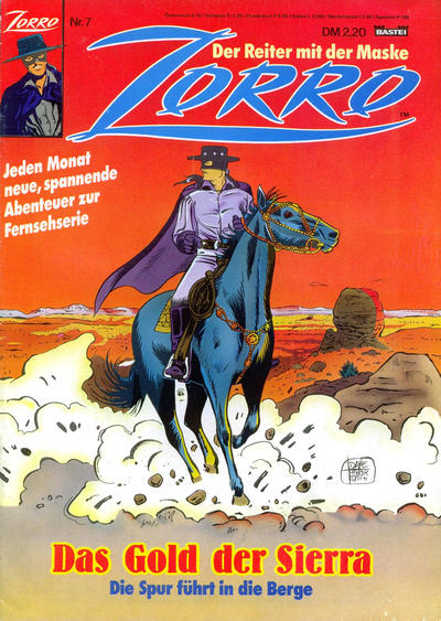 Cover for Zorro (Bastei Verlag, 1991 series) #7
