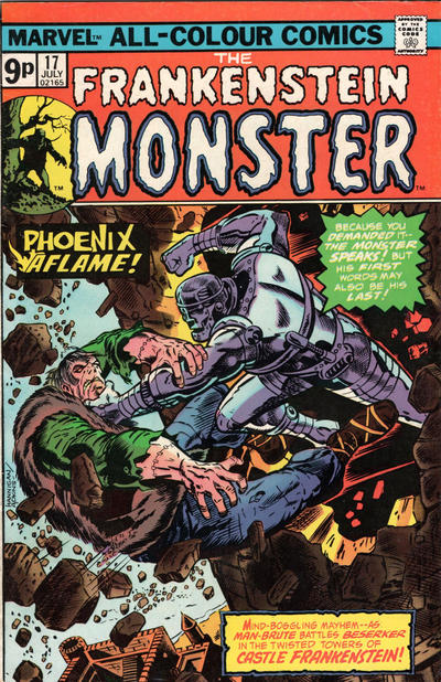 Cover for Frankenstein (Marvel, 1973 series) #17 [British]