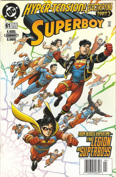 Cover for Superboy (DC, 1994 series) #61 [Newsstand]