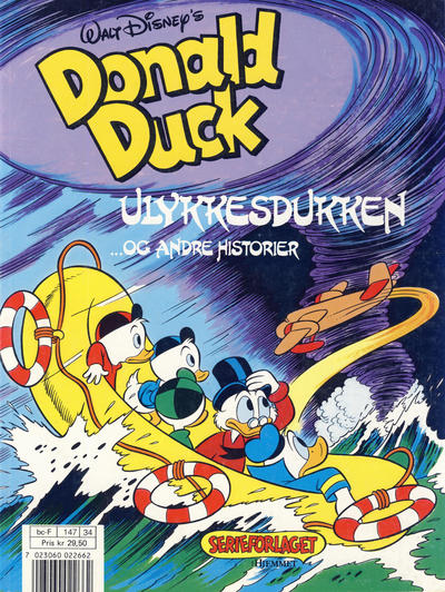 Cover for Donald Duck album (Hjemmet / Egmont, 1985 series) #[7] - Ulykkesdukken og andre historier [Reutsendelse bc 147 34]
