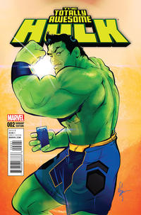 Cover for Totally Awesome Hulk (Marvel, 2016 series) #2 [Afua Richardson]
