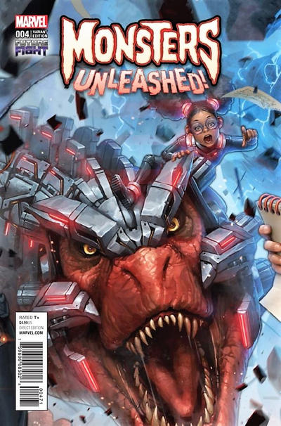 Cover for Monsters Unleashed (Marvel, 2017 series) #4 [Incentive Future Fight Video Game Variant]