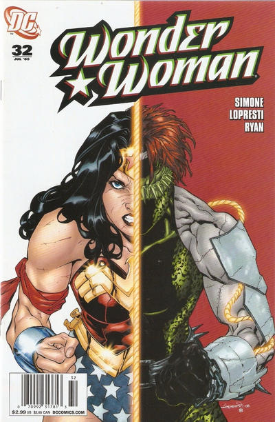 Cover for Wonder Woman (DC, 2006 series) #32 [Newsstand]