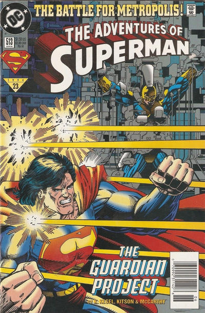 Cover for Adventures of Superman (DC, 1987 series) #513 [Newsstand]