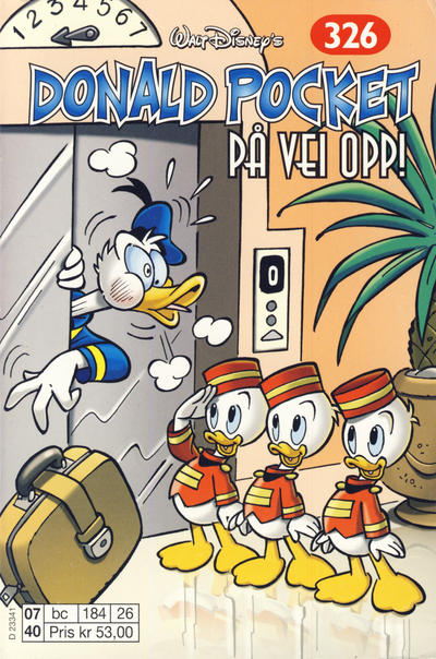 Cover for Donald Pocket (Hjemmet / Egmont, 1968 series) #326 - På vei opp! [1. opplag]