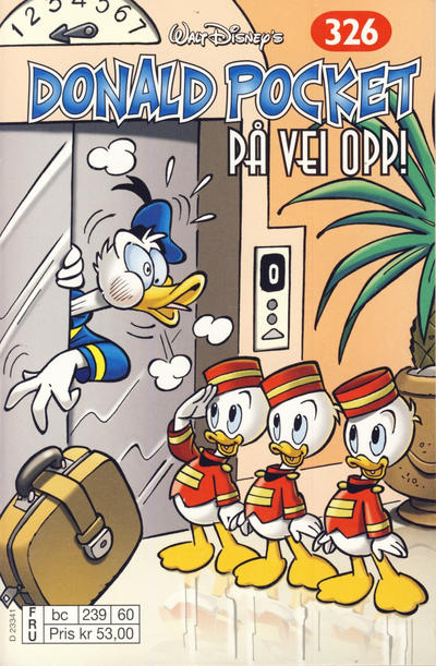 Cover for Donald Pocket (Hjemmet / Egmont, 1968 series) #326 - På vei opp! [bc 239 60 FRU]