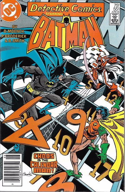 Cover for Detective Comics (DC, 1937 series) #551 [Newsstand]