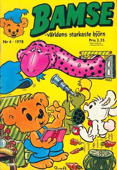 Cover for Bamse (Atlantic Förlags AB, 1977 series) #4/1978