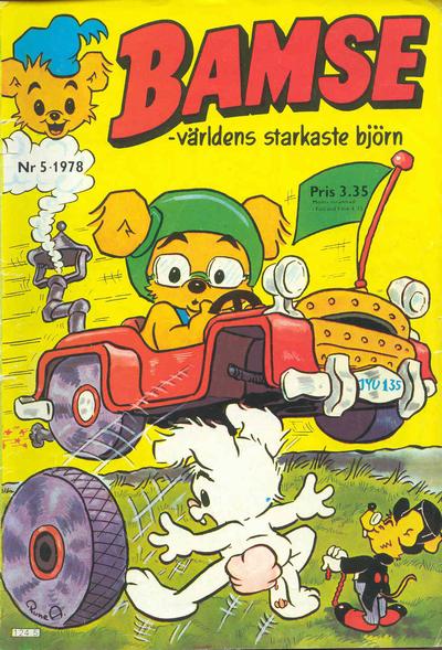 Cover for Bamse (Atlantic Förlags AB, 1977 series) #5/1978