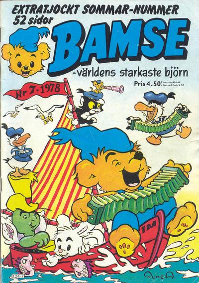 Cover for Bamse (Atlantic Förlags AB, 1977 series) #7/1978