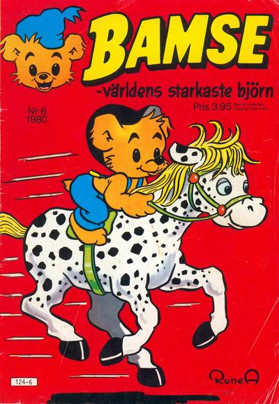 Cover for Bamse (Atlantic Förlags AB, 1977 series) #6/1980