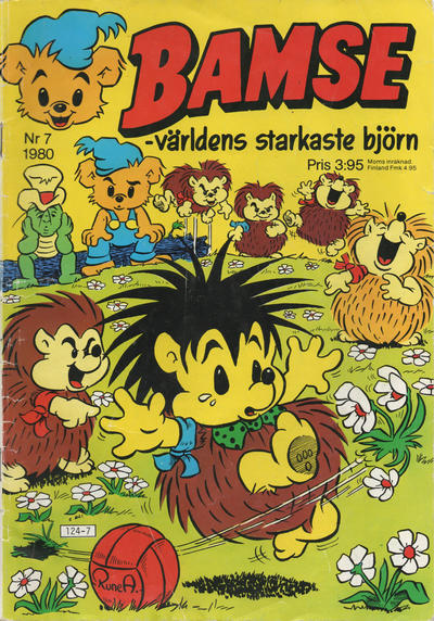 Cover for Bamse (Atlantic Förlags AB, 1977 series) #7/1980