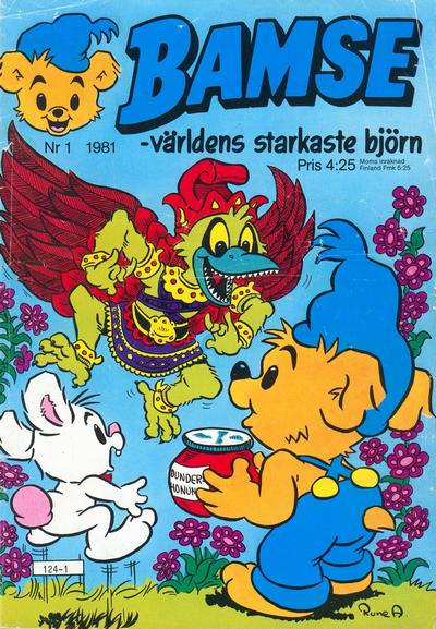 Cover for Bamse (Atlantic Förlags AB, 1977 series) #1/1981