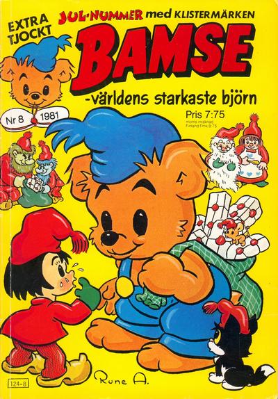 Cover for Bamse (Atlantic Förlags AB, 1977 series) #8/1981
