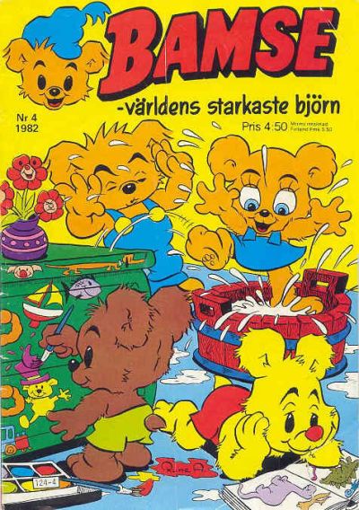 Cover for Bamse (Atlantic Förlags AB, 1977 series) #4/1982