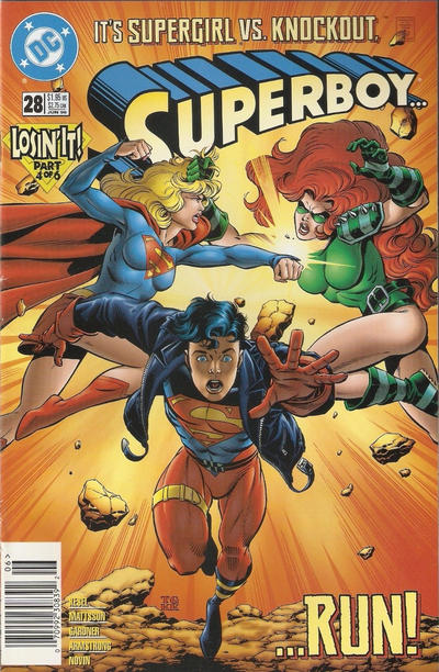 Cover for Superboy (DC, 1994 series) #28 [Newsstand]
