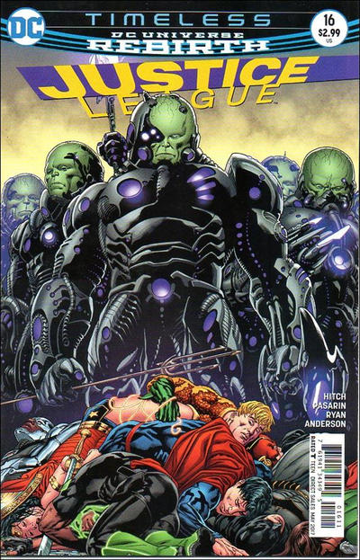 Cover for Justice League (DC, 2016 series) #16 [Fernando Pasarin / Matt Ryan Cover]