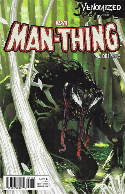 Cover for Man-Thing (Marvel, 2017 series) #1 [Incentive Stephanie Hans 'Venomized' Variant]