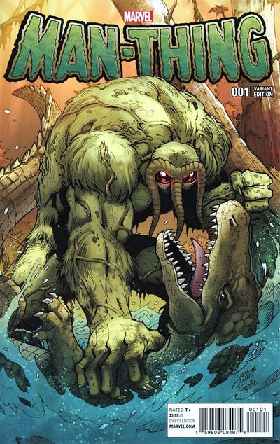 Cover for Man-Thing (Marvel, 2017 series) #1 [Incentive Ron Lim 'Man-Thing and the Marvel Universe' Variant]