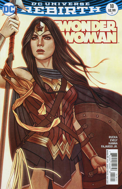 Cover for Wonder Woman (DC, 2016 series) #18 [Jenny Frison Variant Cover]