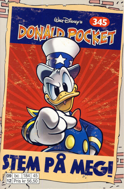 Cover for Donald Pocket (Hjemmet / Egmont, 1968 series) #345 - Stem på meg! [1. opplag]