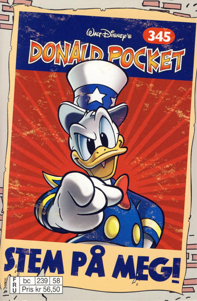 Cover for Donald Pocket (Hjemmet / Egmont, 1968 series) #345 - Stem på meg! [bc 239 58 FRU]