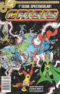 Cover for Crisis on Infinite Earths (DC, 1985 series) #1 [Newsstand]