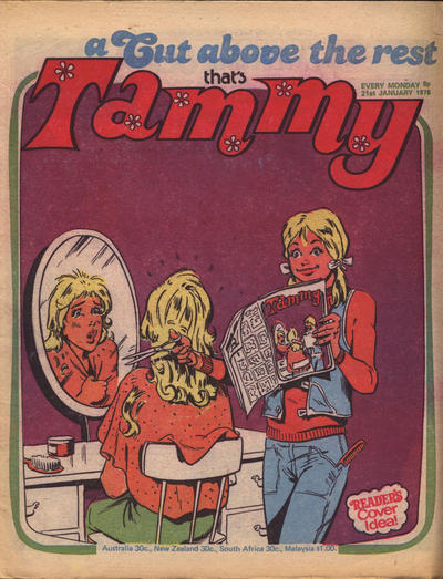 Cover for Tammy (IPC, 1971 series) #21 January 1978