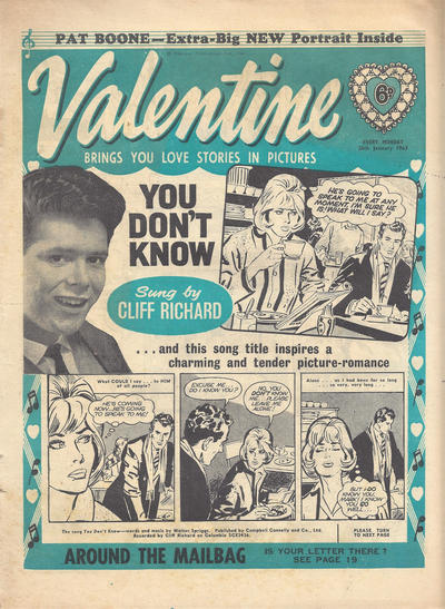 Cover for Valentine (IPC, 1957 series) #26 January 1963