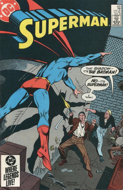 Cover for Superman (DC, 1939 series) #405 [Direct]
