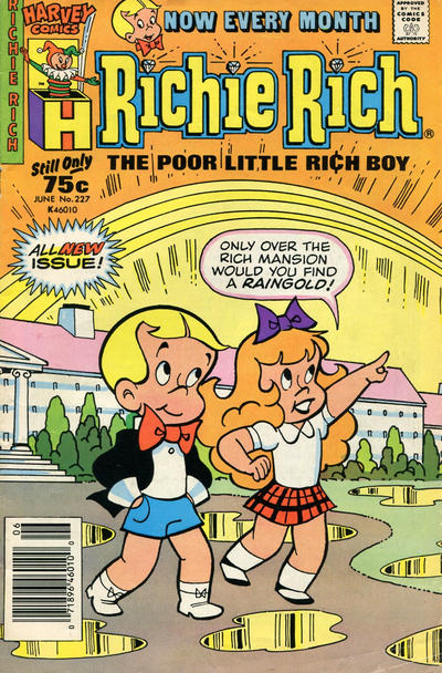 Cover for Richie Rich (Harvey, 1960 series) #227 [Newsstand]