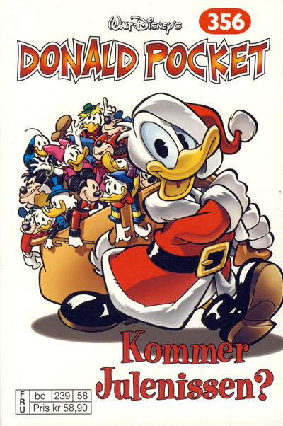 Cover for Donald Pocket (Hjemmet / Egmont, 1968 series) #356 - Kommer Julenissen? [bc 239 58 FRU]