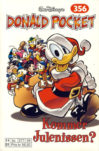 Cover for Donald Pocket (Hjemmet / Egmont, 1968 series) #356 - Kommer Julenissen? [Reutsendelse bc 277 59]